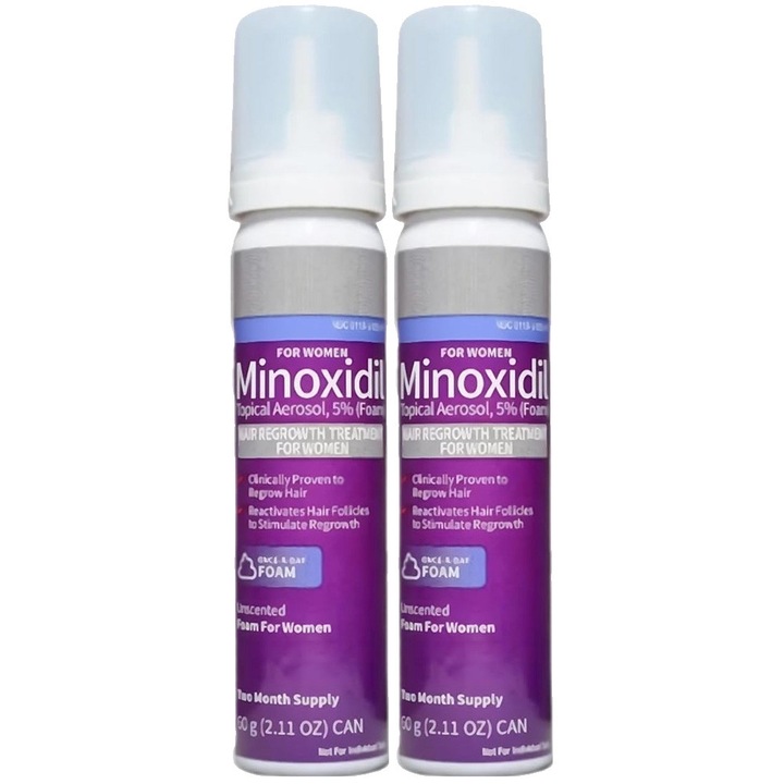 Kirkland Signature Minoxidil 5% Minoxidil hajhullás elleni kezelés nőknek, 2x 60ml