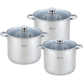 Set de oale Rainstahl 6 piese , 9 L, 11 L, 13.5 L, fund cu 5 Straturi Set de oale Rainstahl 6 piese , 9 L, 11 L, 13.5 L, fund cu 5 Straturi