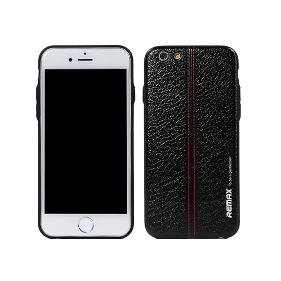 Husa protectie 3D PRINT REMAX tip carcasa din piele pentru iPhone 6 / 6S / 6SE, Negru