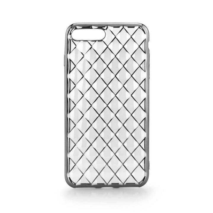 Husa LUXURY pentru iPhone 7 (4.7"), Silicon - Negru