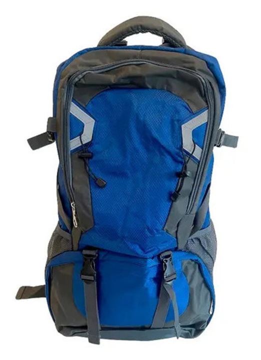 Rucsac drumetie 70L albastru ergonomic nylon 0.95kg