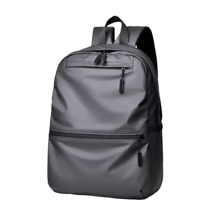 Rucsac laptop impermeabil, 30x15x42cm, gri, capacitate mare, curele reglabile