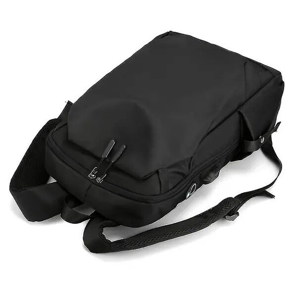 Rucsac unisex, capacitate mare, port USB, negru, 44x27x14cm