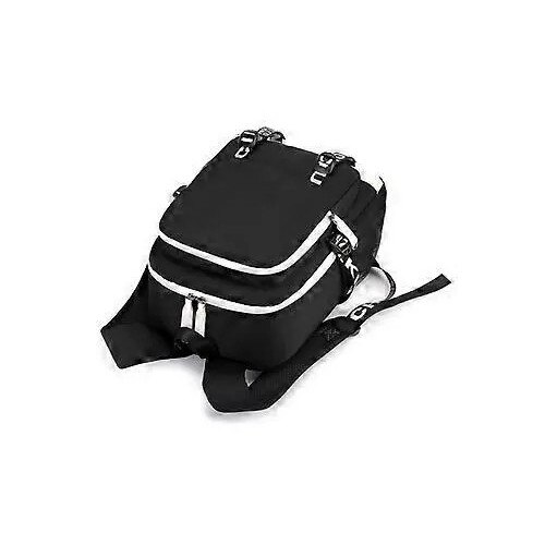 Rucsac casual din panza cu port USB, pentru scoala, albastru, 43 x 31 x 16 cm, 20-35L