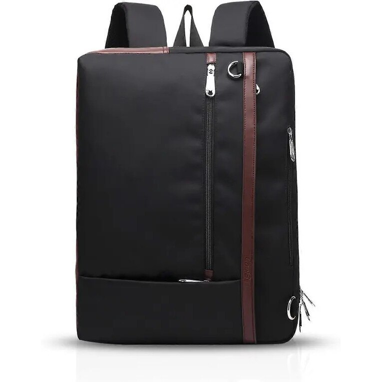 Rucsac laptop 15.6 inch multifunctional poliester negru 32x15x46cm