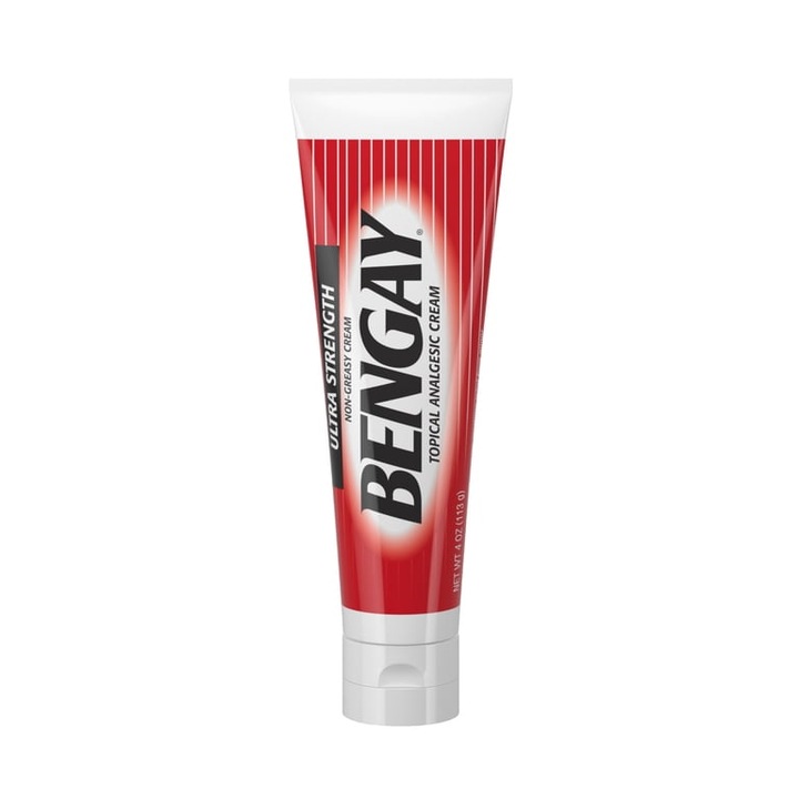Izomfájdalomra szánt krém, Bengay, Ultra Strength fájdalomcsillapító krém, izom- és ízületi fájdalom enyhítésére, melegítő-felélénkítő hatású, 113 g