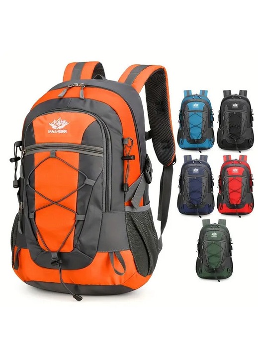 Rucsac drumetie 31-35L, multifunctional, negru, reglabil, rezistent nylon