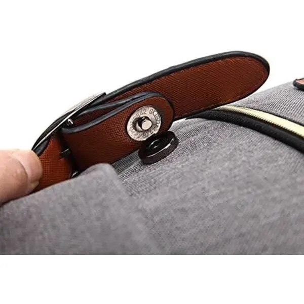 Rucsac din panza vintage, compartiment pentru laptop 15,6", bretele captusite reglabile, buzunare laterale, curele aspect piele, model IZO-CJ-K0502-2026-0721-497, verde menta