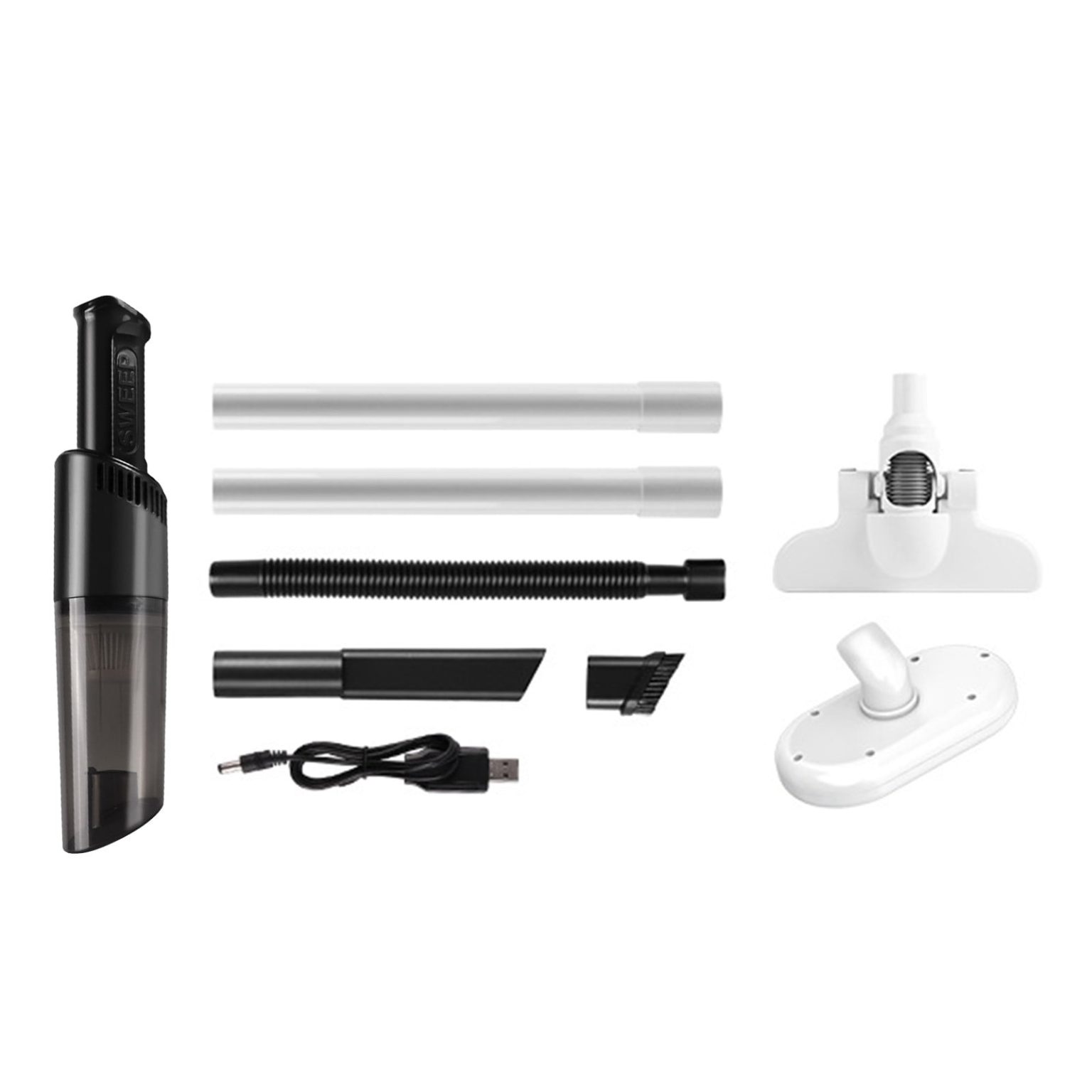 Aspirator fara fir, 120W, 20000pa, negru, 350ml, portabil