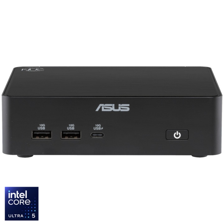 Мини компютър Asus NUC 16 Pro RNUC16GDKU560002, Intel® Core™ Ultra 5 325 до 4.5 GHz, Без RAM, Без хранилище, Intel® Graphics, No OS, EU cord, Black