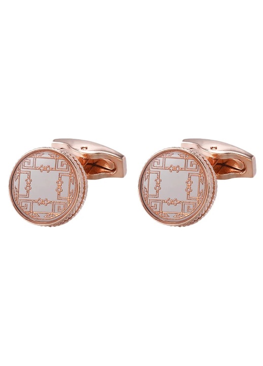 Butoni camasa ZYBLSSBB cupru roz auriu 2x1.6x1.6cm