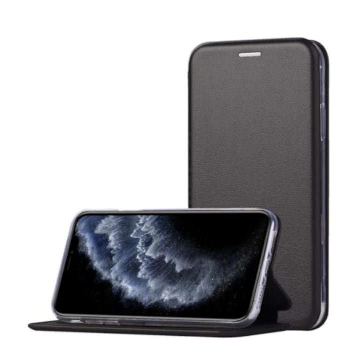 Flip állvány tok műbőrből Samsung Galaxy A17 5G fekete