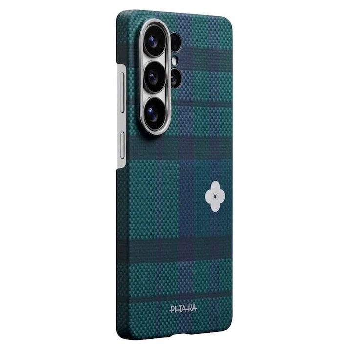 Case Pitaka Edge MagSafe ARAMID CARBON MagEZ Tactile Woven for Samsung Galaxy S26 ULTRA 5G 2026 (Aaron Button) - Forest Dawn - FGS2601U
