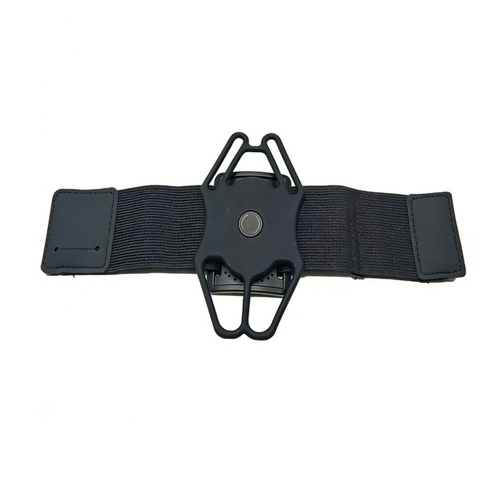 Husa Banderola Telefon, Banderola Alergare Telefon Universala, Rotire 360 Acces Rapid La Ecran, Compatibila Telefoane Pana La 20cm, Benzi Elastice Silicon, Velcro Ajustabil Pana La 38cm, Pentru Alergat Yoga Fitness, Armband Sport, Negru