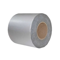 Banda adeziva super lipicioasa impermeabila din cauciuc butilic, banda de aluminiu impermeabila 10 cm × 5 m. Ideala pentru repararea scurgerilor pe acoperis, fisuri de suprafata si rupturi de tevi