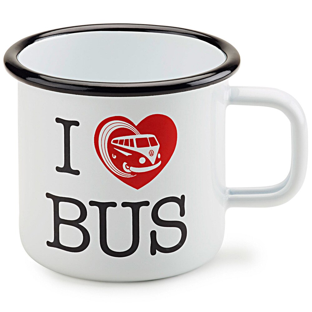 Cana “I ♥ Bus“ T1 Clasica Volkswagen, Alb