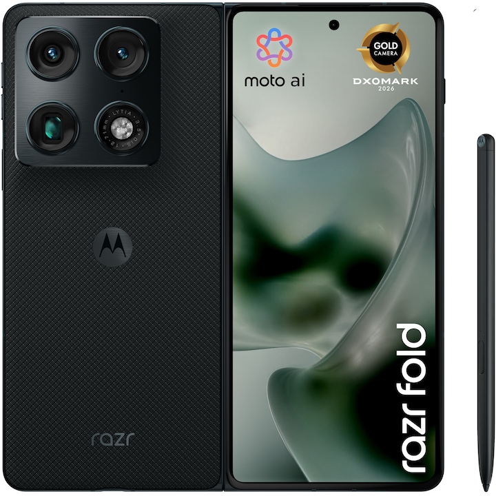 Motorola razr fold Okostelefon, 512GB, 16GB RAM, 5G, PANTONE Blackened Blue