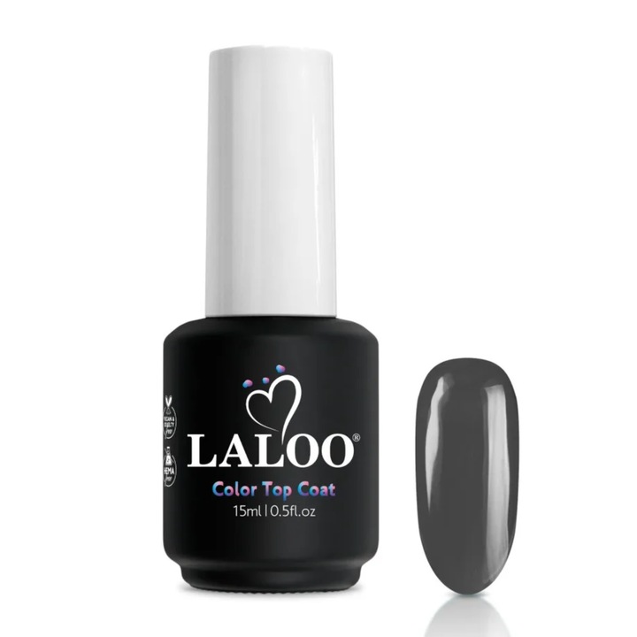 Color Top Coat Back to Black 10 Laloo 15ml