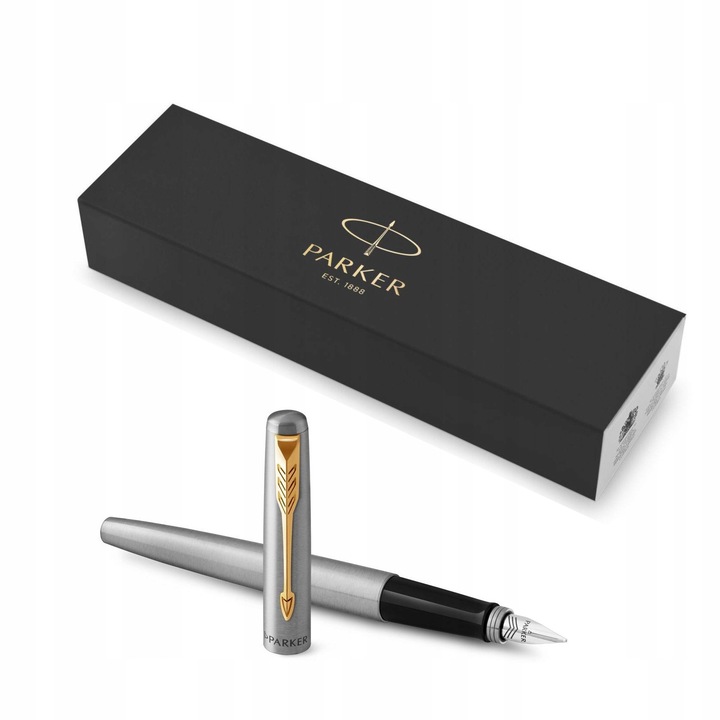 Parker Jotter rozsdamentes acél toll, M méret, Ideális irodába/iskolába