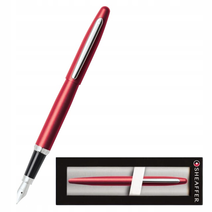 Sheaffer VFM 9403 Matt Piros Nikkelezett Toll + Ajándék Doboz