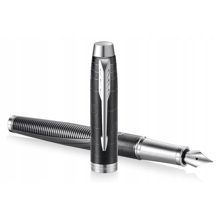 Parker Metallic Pursuit toll, rozsdamentes acél, szürke, csillogó
