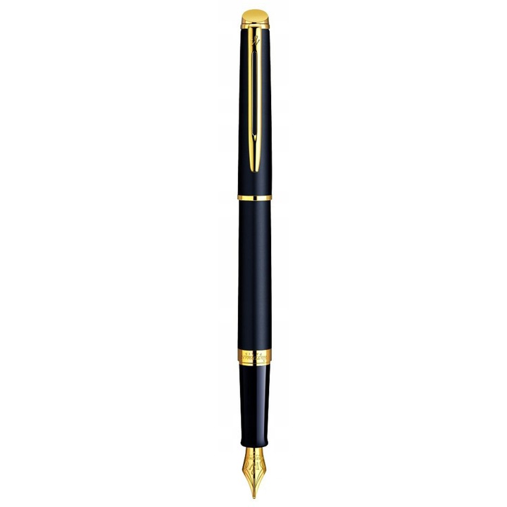 Waterman Hemisphere Matt Fekete GT toll, F heggyel, Elegáns és Tartós