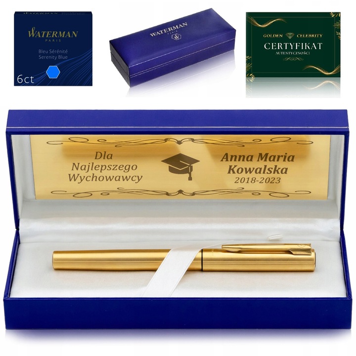 Waterman 24K Aranyozott Toll Személyre Szabott Dobozzal - Prémium Ajándék