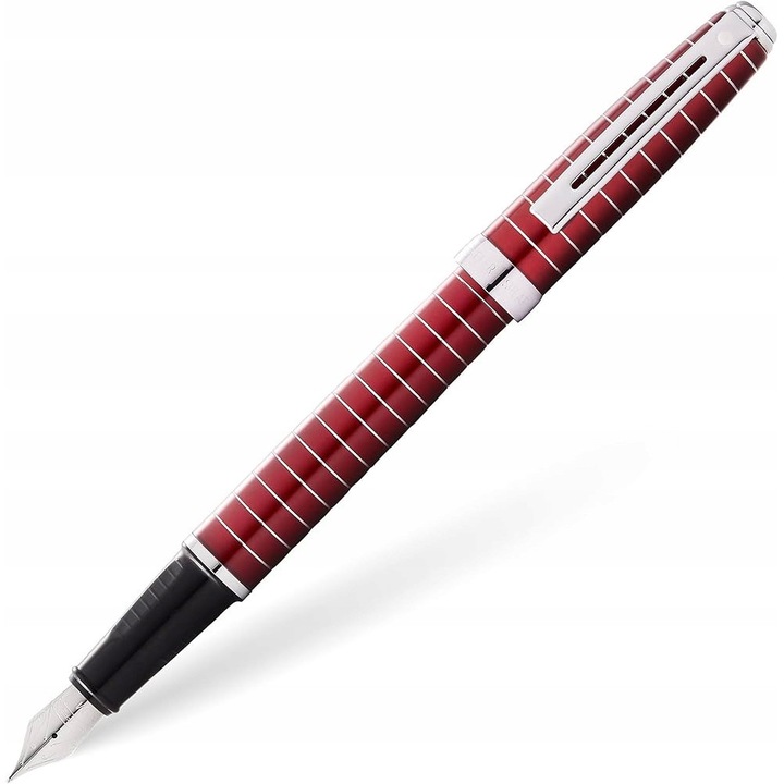 Sheaffer Prelude 9165 Merlot Red Lacquer toll, krómozott gyűrű, díszdoboz