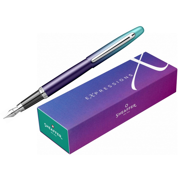 Sheaffer VFM Expressions Toll Türkiz/Ibolya, F Heggyel