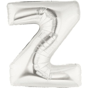 Balon Folie Litera Z Argintiu - 25 x 33 cm, Amscan 33062 Balon Folie Litera Z Argintiu - 25 x 33 cm, Amscan 33062