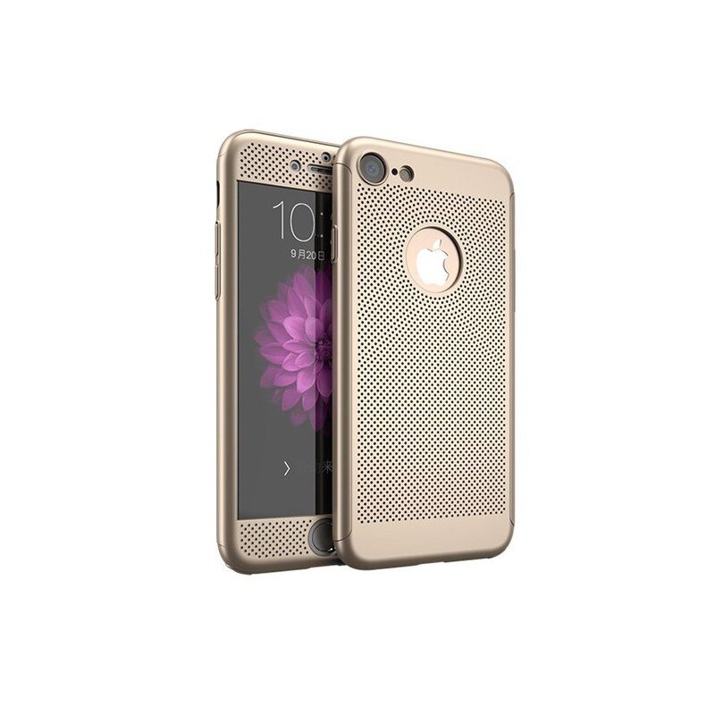 Husa Ipaky Air Plus 360 Grade Ultra Slim iPhone 7 Plus Gold Folie Sticla Inclusa