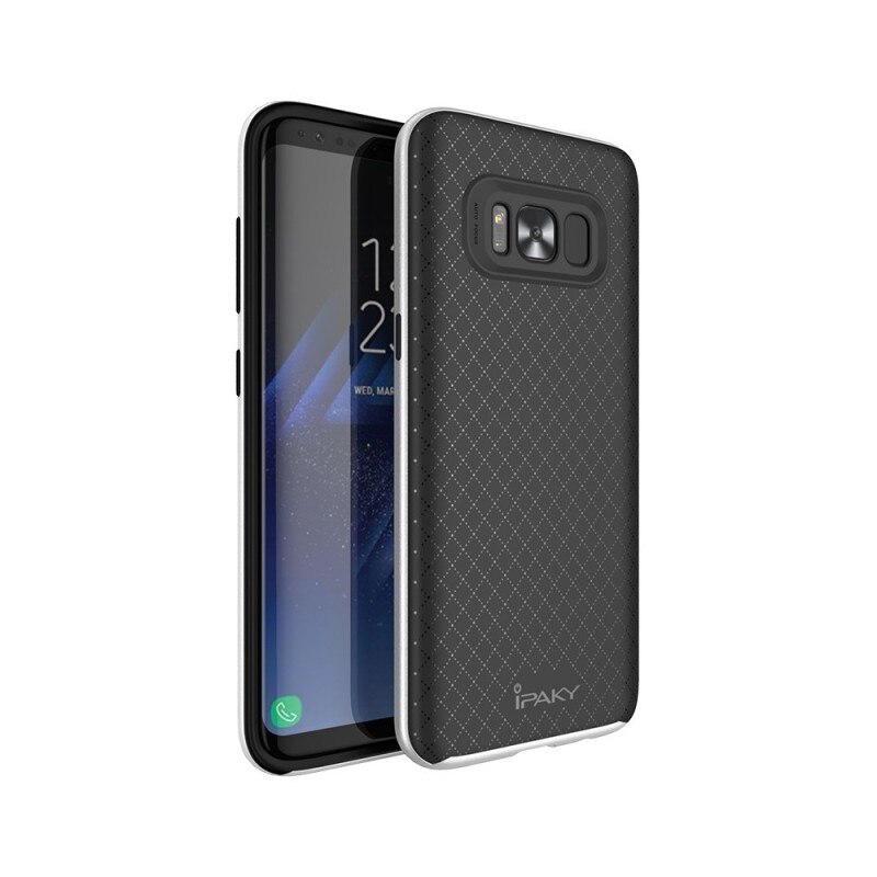 Husa Spate Ipaky Armor Samsung S8+ Plus G955f Negru Silver