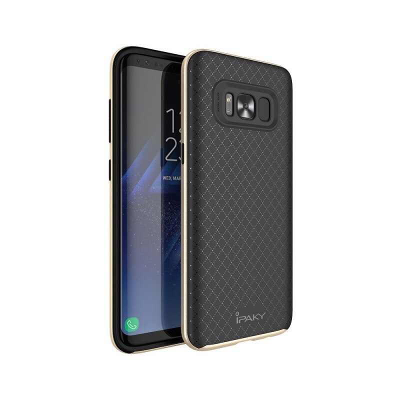 Husa Spate Ipaky Armor Samsung S8+ Plus G955f Negru Gold