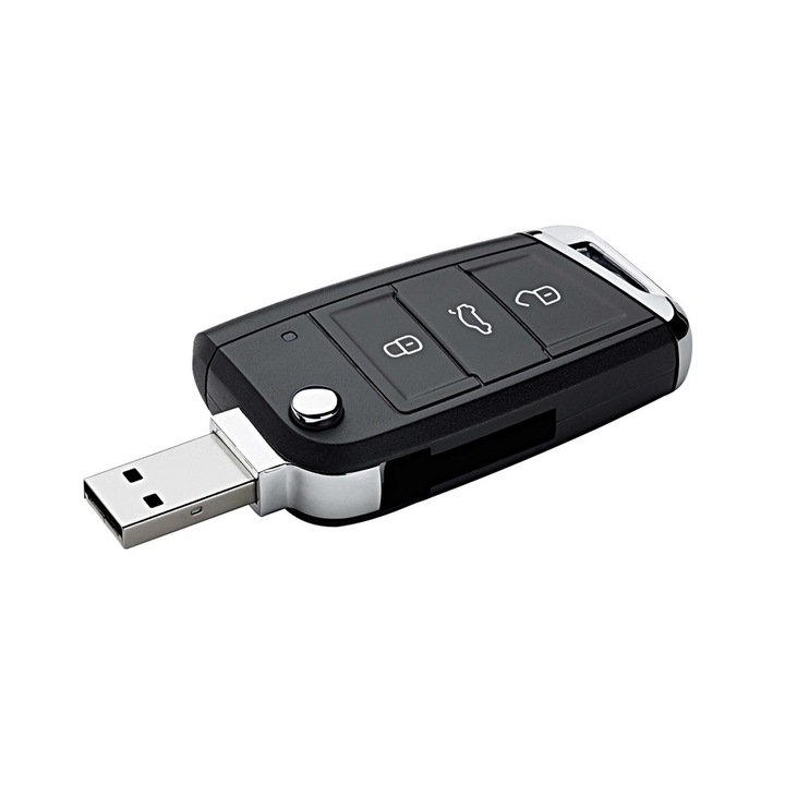 USB стик ключ 8 GB, Volkswagen, черен