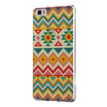 Husa Silicon, Ultra Slim 0.3MM, Aztec, Huawei P8 LITE Husa Silicon, Ultra Slim 0.3MM, Aztec, Huawei P8 LITE