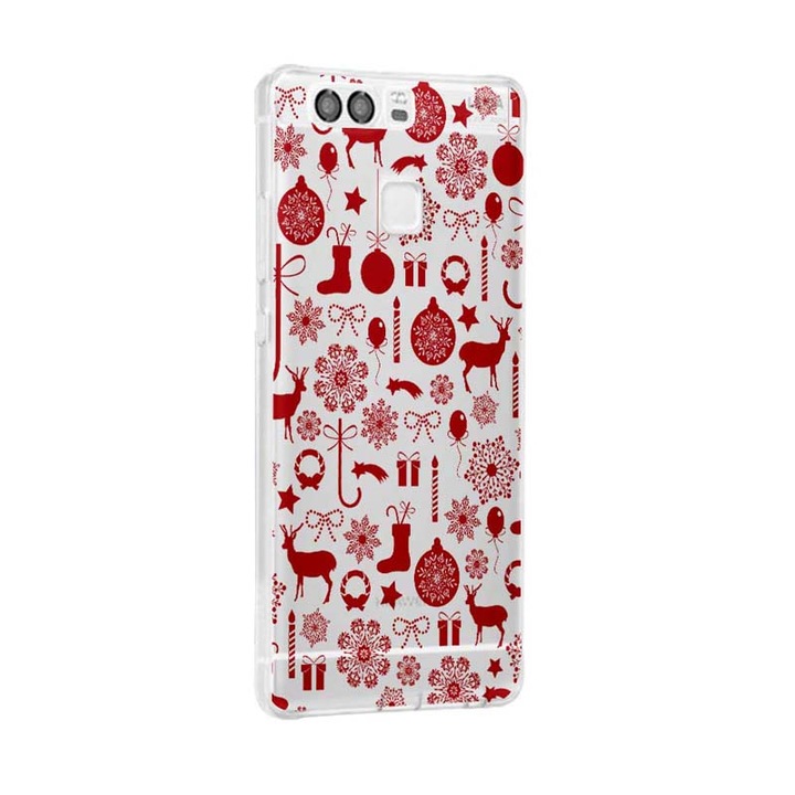 Силиконов калъф, Ultra Slim 0.3MM, Коледен модел, Huawei P10 LITE