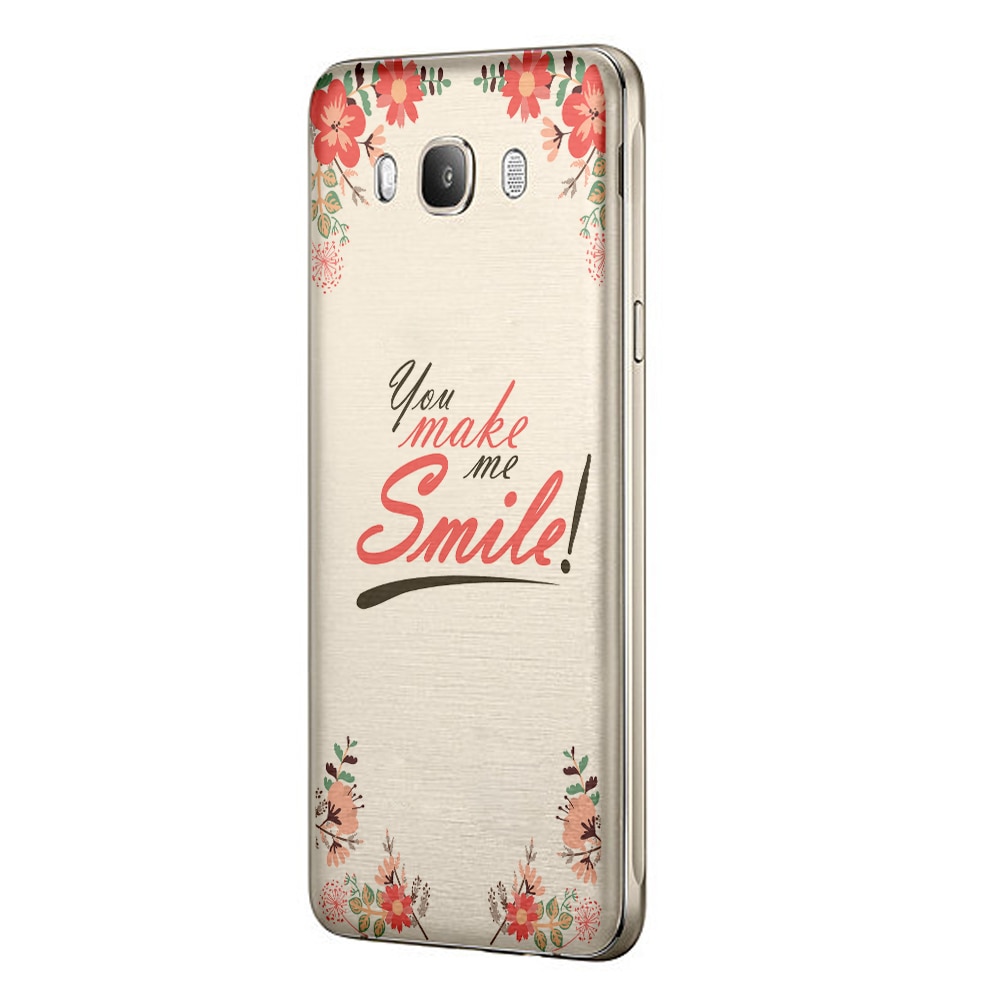 Husa Silicon, Ultra Slim 0.3MM, Smile, Samsung Galaxy J7 2017