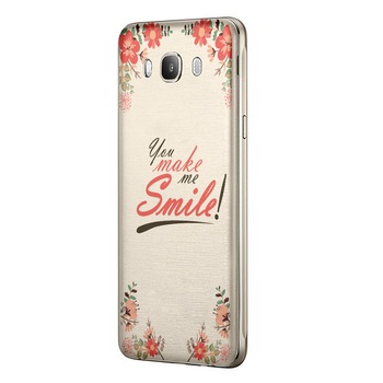 Husa Silicon, Ultra Slim 0.3MM, Smile, Samsung Galaxy J3 2017 Husa Silicon, Ultra Slim 0.3MM, Smile, Samsung Galaxy J3 2017