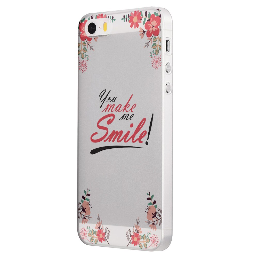 Husa Silicon, Ultra Slim 0.3MM, Smile, Apple iPhone 5 / 5S / SE