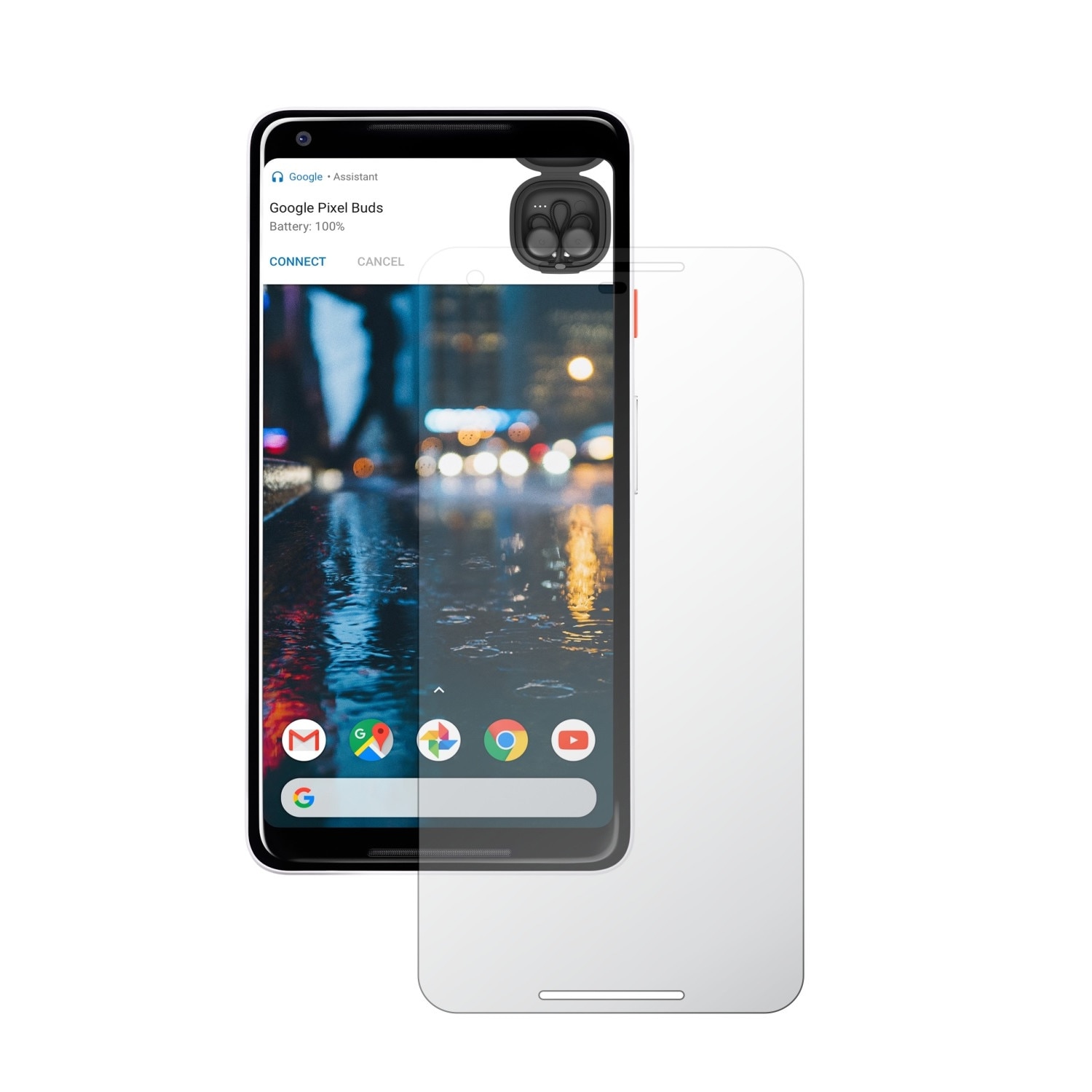 Folie Protectie Ecran, Acoperire Totala, Adeziva si Foarte Flexibila, Invisible Skinz Ultra-Clear AutoRegeneranta pentru Google Pixel 2 XL