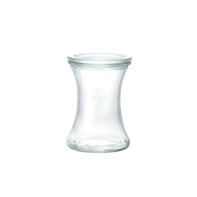 Borcan cu capac, model Delikat, capacitate 370ml, Weck