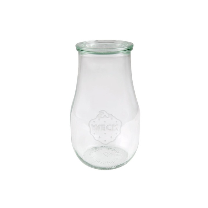 Borcan cu capac model Tulip, din sticla, capacitate 2700ml, Weck