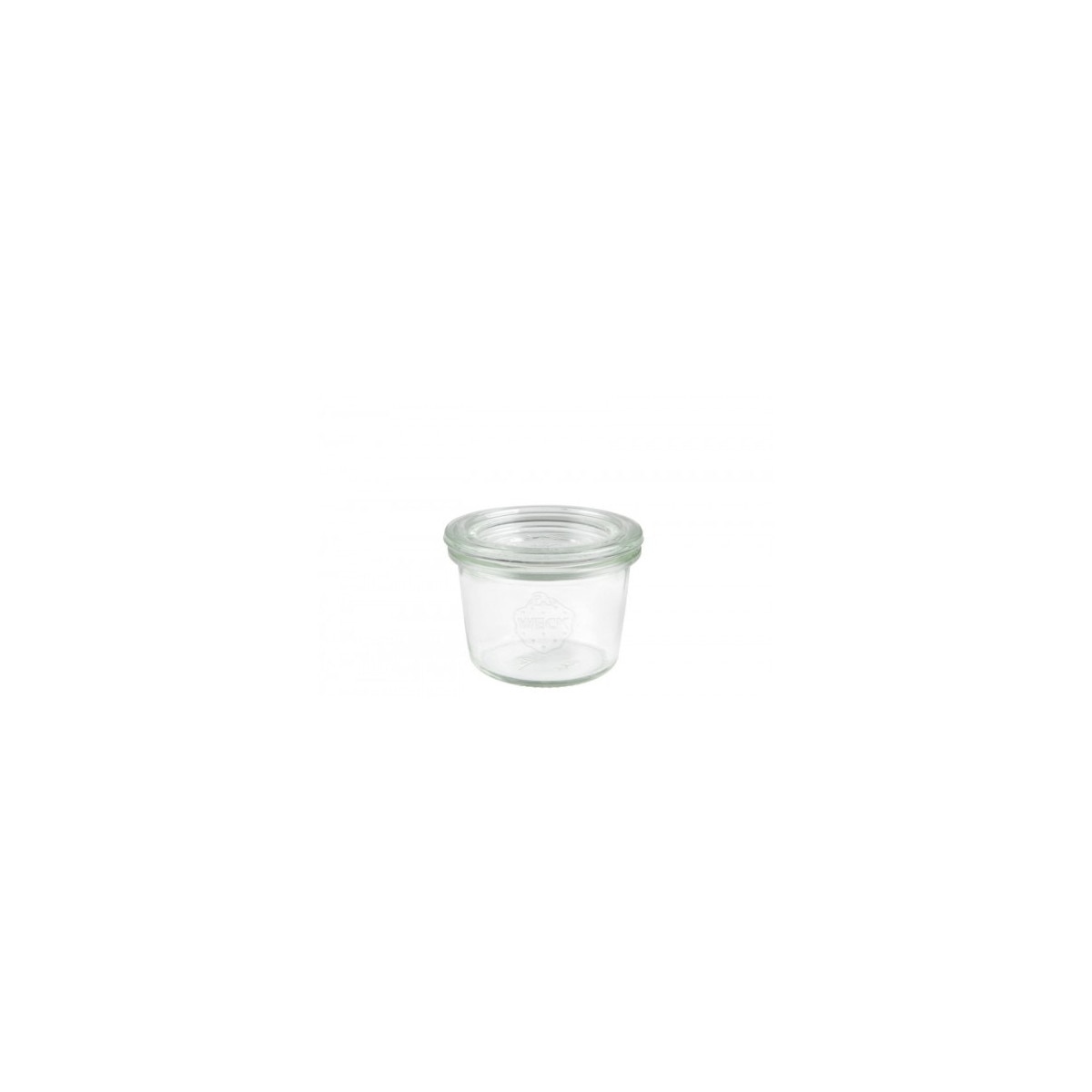Borcan cu capac model Mini Mold, din sticla, capacitate 80ml, Weck