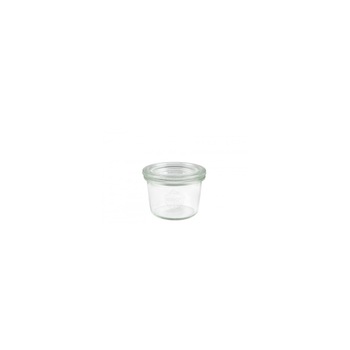 Borcan cu capac model Mini Mold, din sticla, capacitate 80ml, Weck Borcan cu capac model Mini Mold, din sticla, capacitate 80ml, Weck