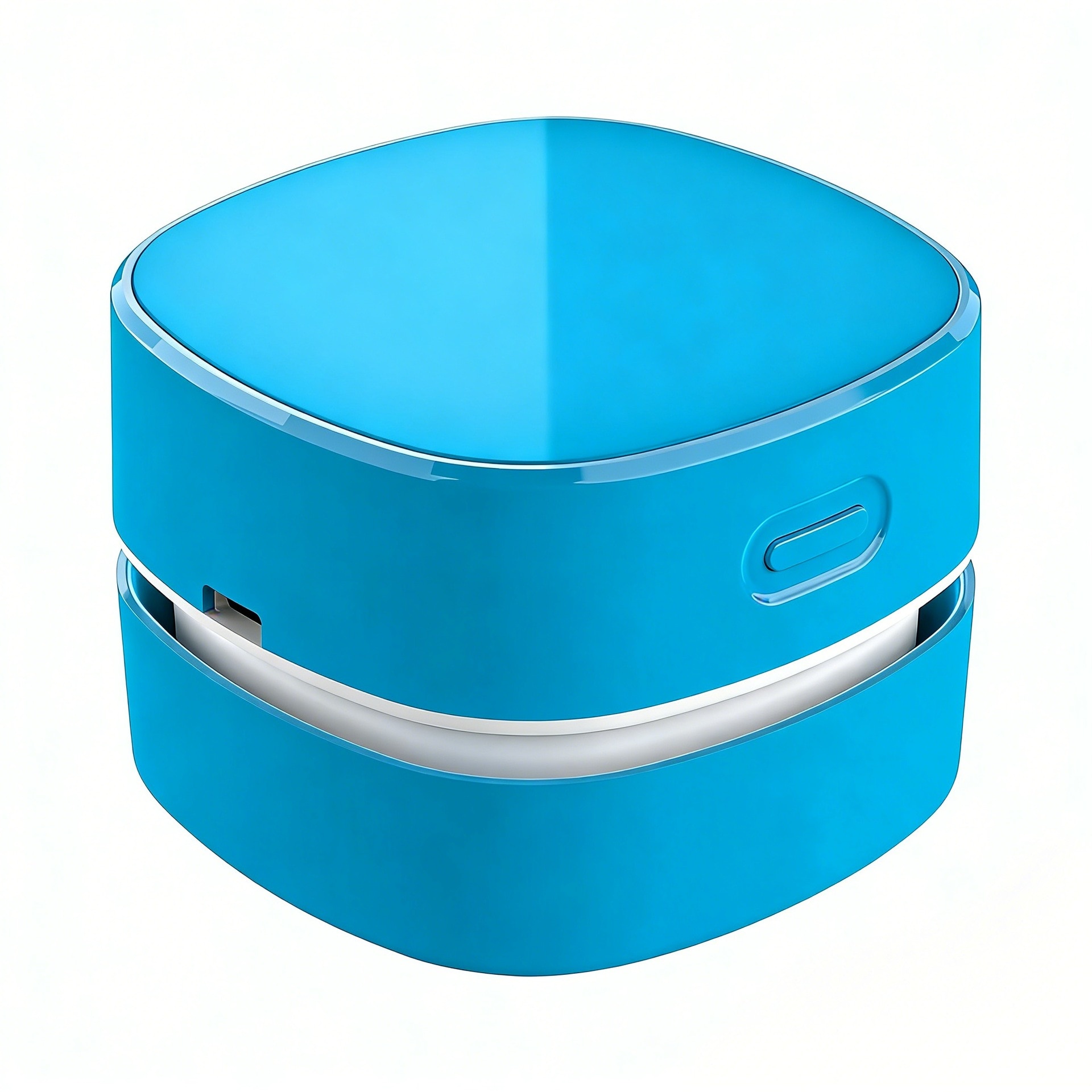 Mini aspirator de mana fara fir, aspirator portabil reincarcabil pentru birou, curatitor compact de birou pentru acasa cu aspiratie puternica, albastru