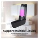 Dispenser sapun perete set 3, negru mat, 250ml
