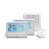 Pachet doua zone – Termostat POER Smart cu control vocal Google Home si Alexa prin internet