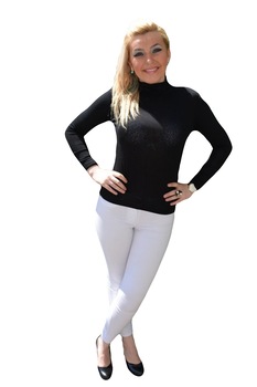 Bluza cu maneca lunga, material elastic , D&J Exclusive, Negru Bluza cu maneca lunga, material elastic , D&J Exclusive, Negru