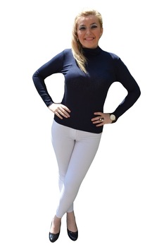 Bluza cu maneca lunga, material elastic , D&J Exclusive, Bleumarin Bluza cu maneca lunga, material elastic , D&J Exclusive, Bleumarin