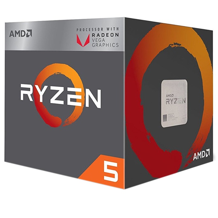 Процесор AMD Ryzen™ 5 2400G, 3.9 GHz, Socket AM4
